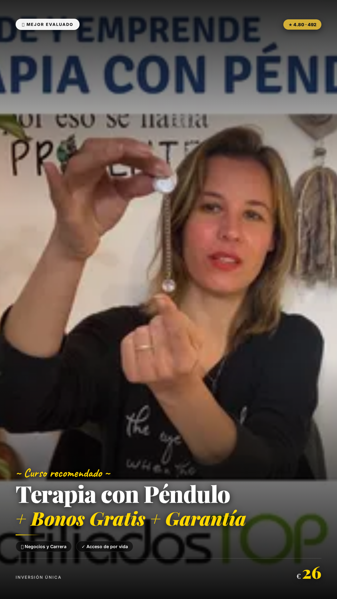 Terapia con Péndulo + Bonos Gratis + Garantía
