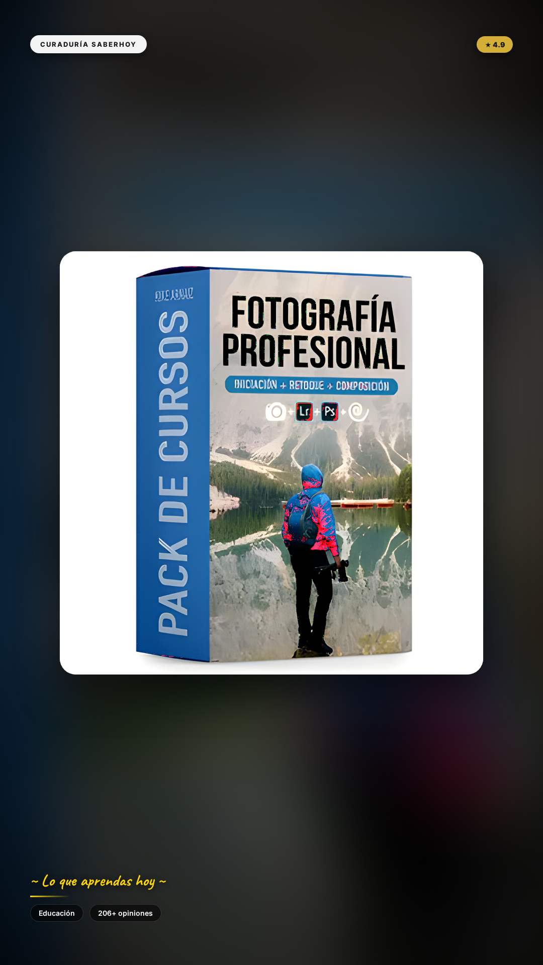 Pack de cursos de fotografía